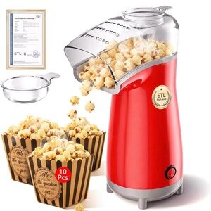 Red Hot Air Popcorn Maker